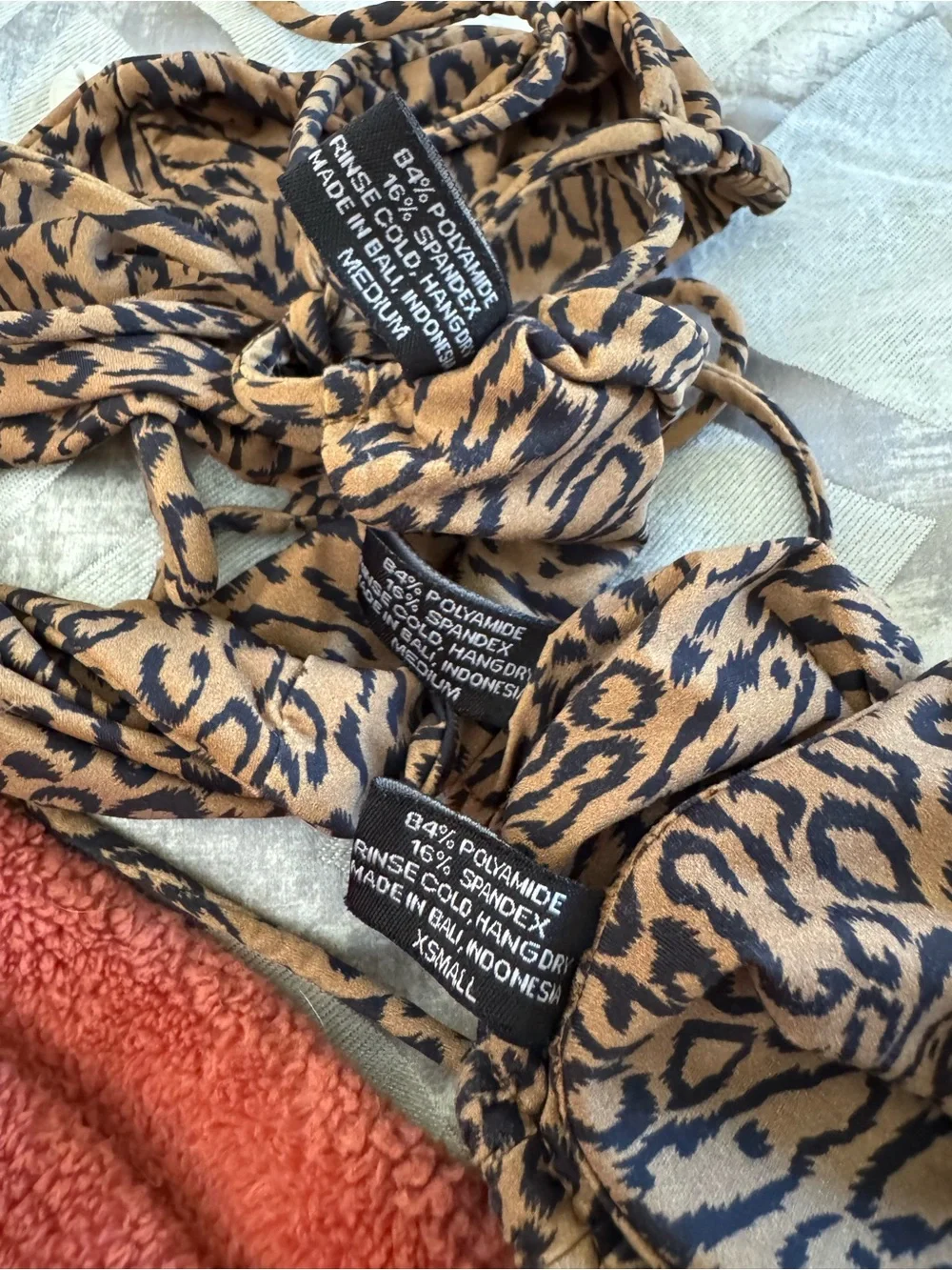 Indah cheetah three piece bikiniset 🐆